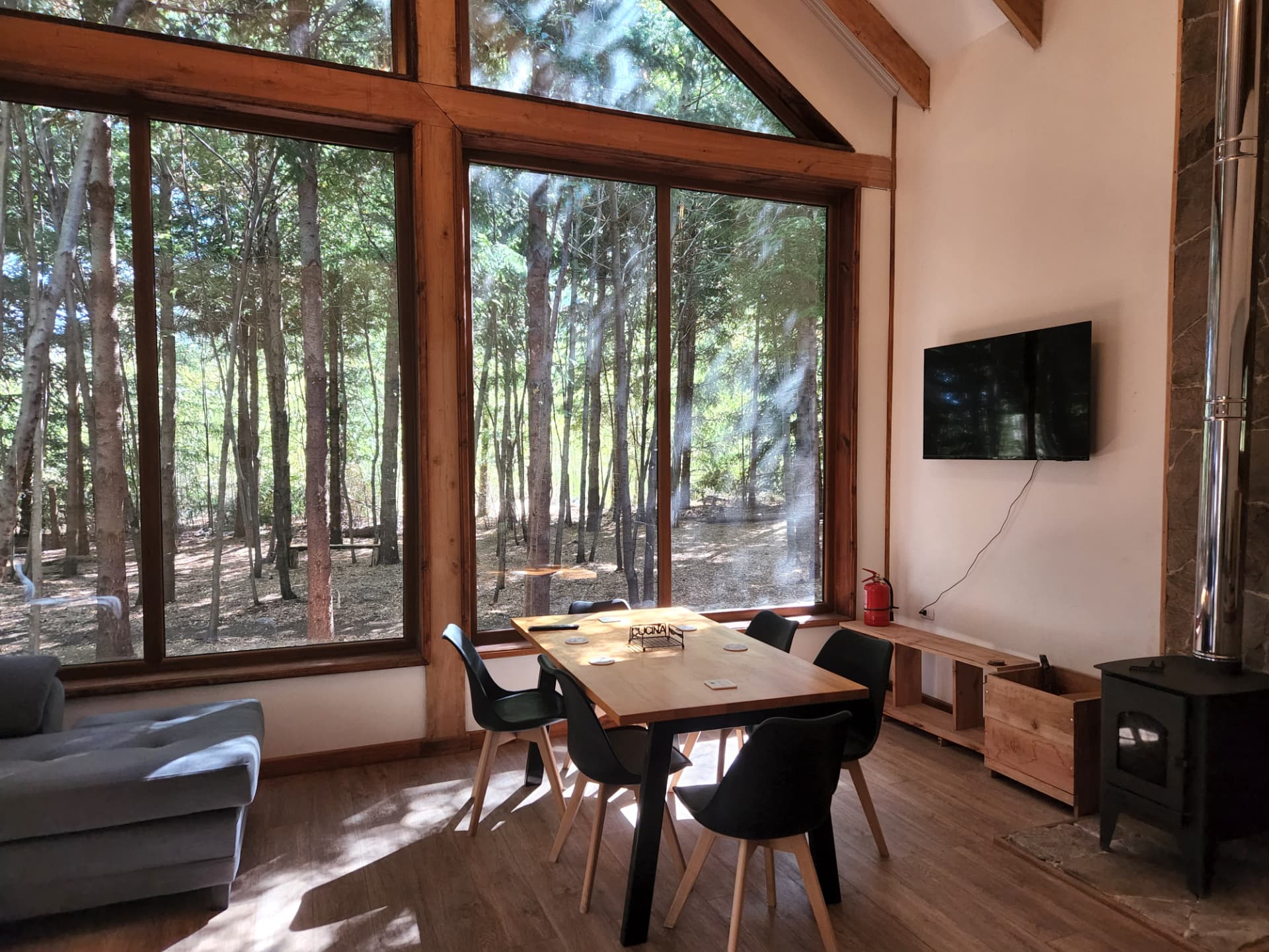 Casa de montaña en entorno cordillerano